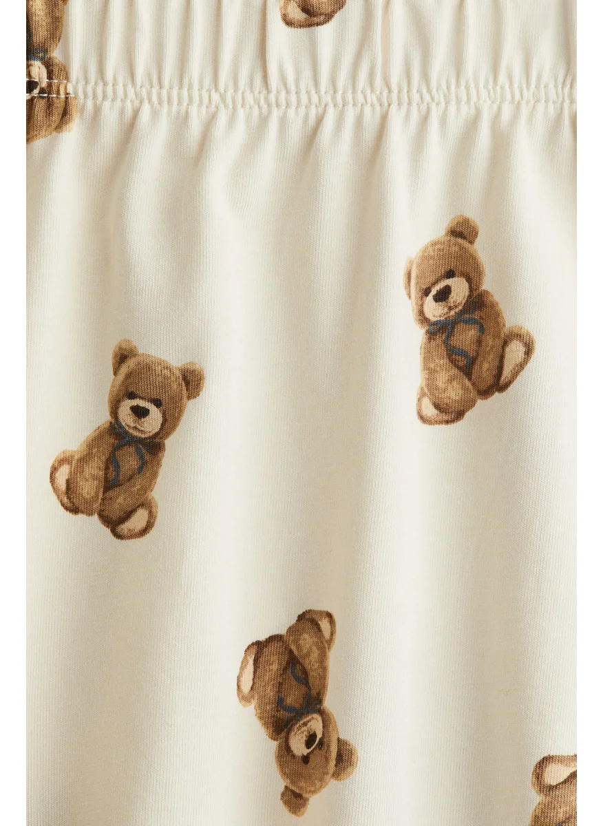 H&M Printed Cotton Pyjama Bottoms