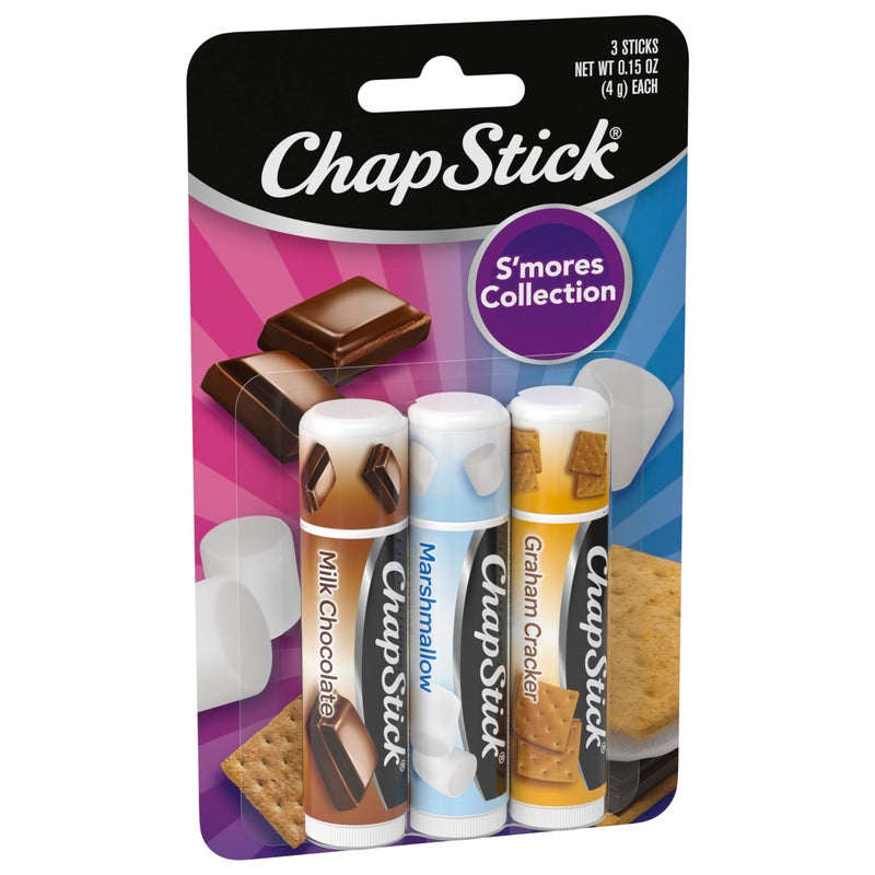 ChapStick S'more Collection Variety Pack Lip Balm Tube, Lip Care, 0.15 Ounce (Pack of 3) - Image 2