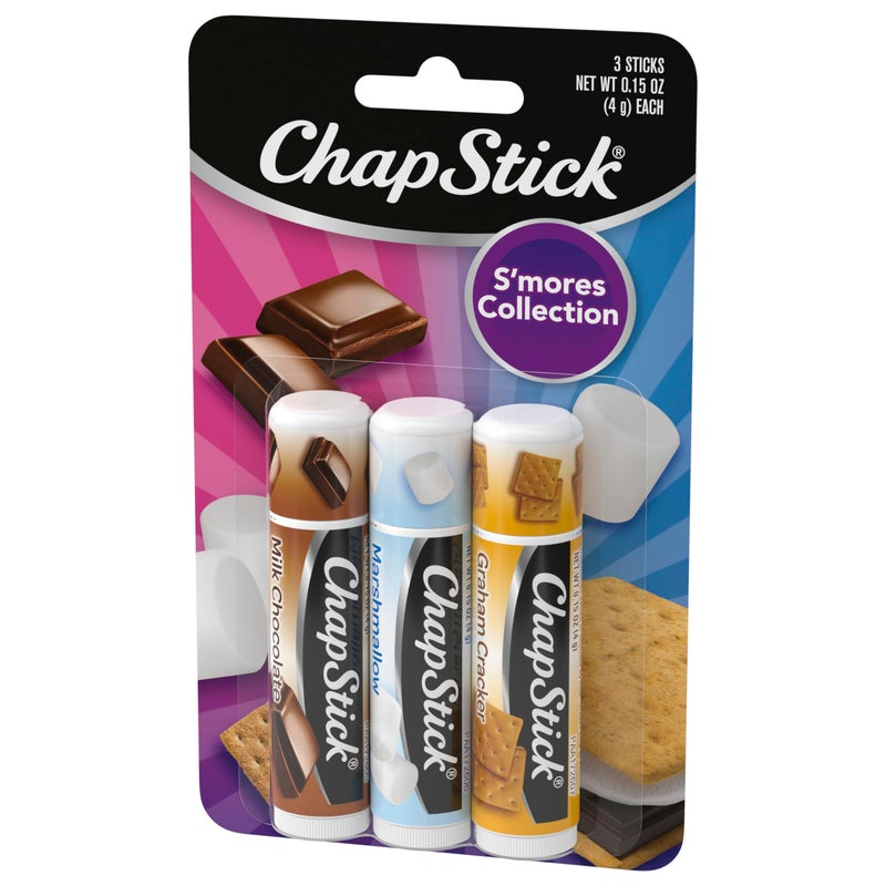 ChapStick S'more Collection Variety Pack Lip Balm Tube, Lip Care, 0.15 Ounce (Pack of 3) - Image 3