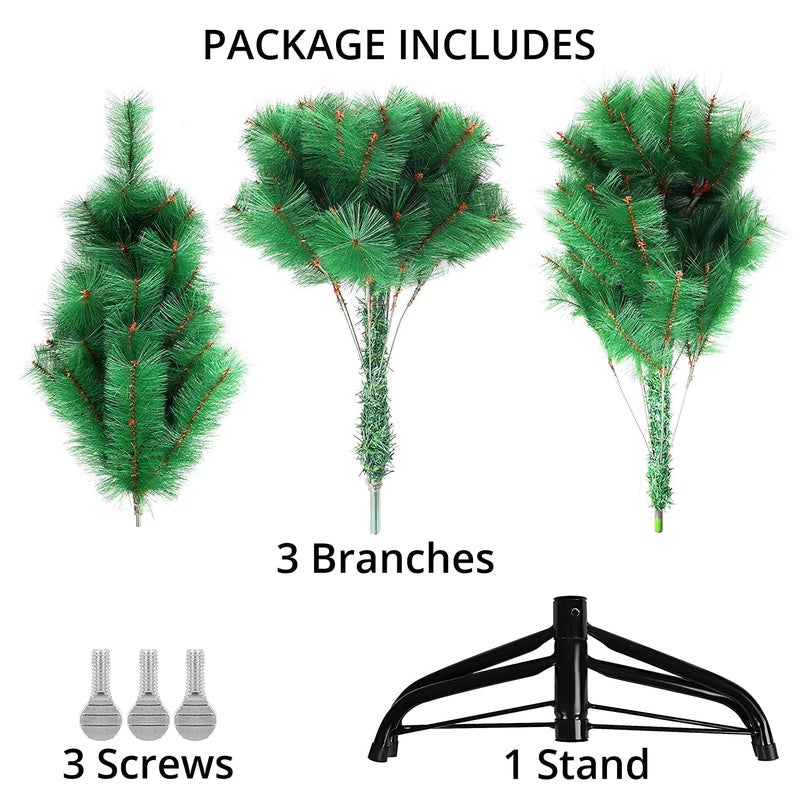 Northland 6 Feet Artificial Pine Christmas Tree with 40 Ornaments Sturdy Metal Stand Perfect for Home Church Office Christmas Decoration - Image 4