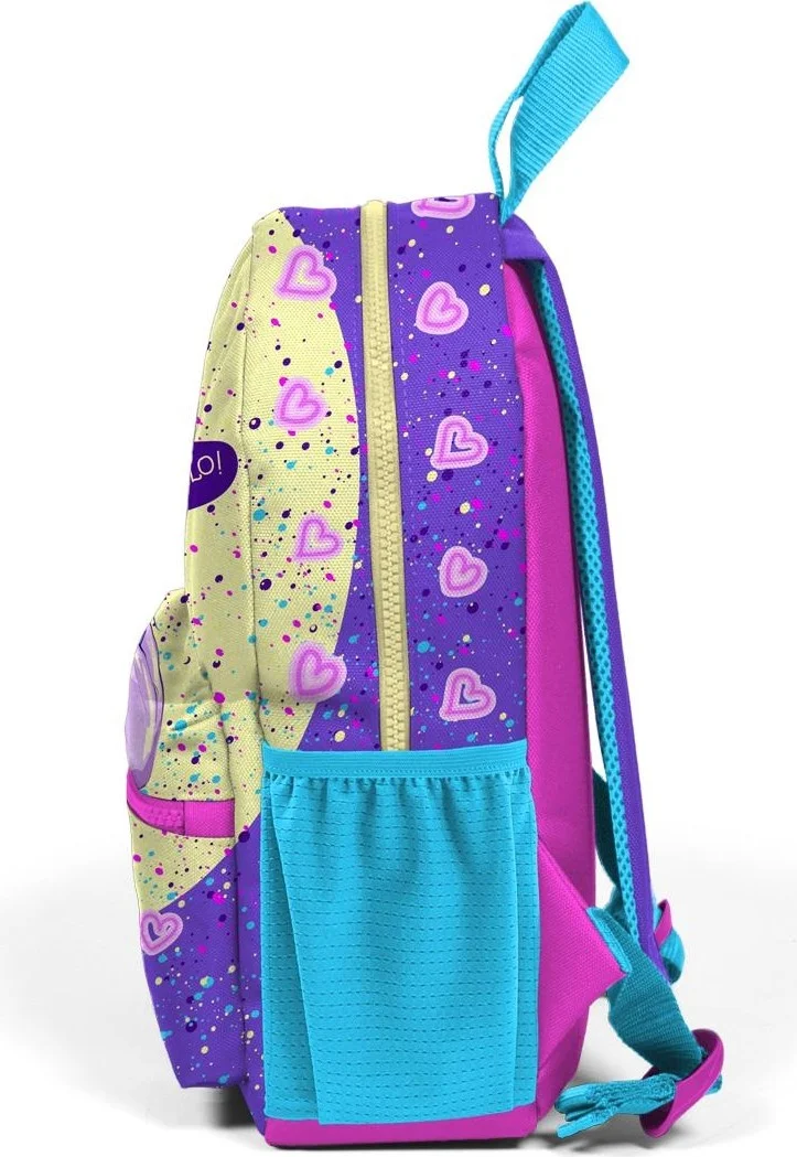 كورال هاي Tiny Nest Backpack Purple Pink Anime Girl Patterned Two Compartment 23535