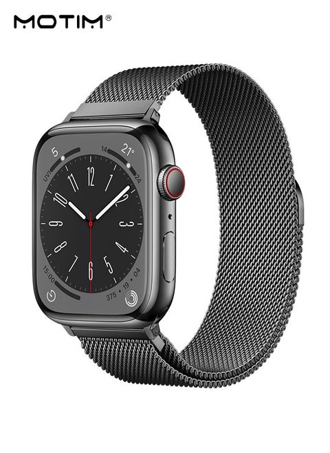 Stainless Steel Milanese Loop Apple Watch Band 42mm/44mm/45mm/49mm, iWatch Magnetic Replacement Band Apple Watch Strap, Apple Watch Mesh Loop Metal Strap Wrist Band for iwatch Series Ultra SE Series 10/9/8/7/6/5/4/3/2/1