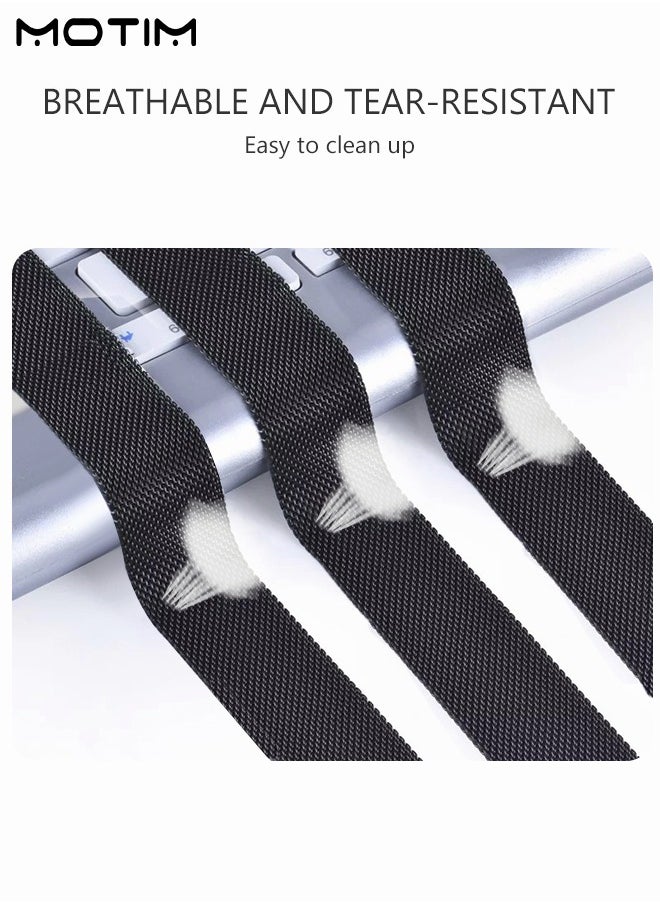 Motim - Stainless Steel Milanese Loop Apple Watch Band 42mm/44mm/45mm/49mm, iWatch Magnetic Replacement Band Apple Watch Strap, Apple Watch Mesh Loop Metal Strap Wrist Band for iwatch Series Ultra SE Series 10/9/8/7/6/5/4/3/2/1 - Image 1