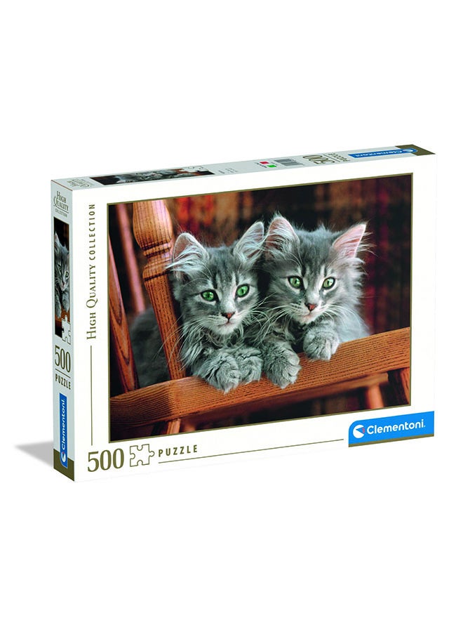 Clementoni 500 Piece Puzzle – Kittens Hqc | Cute Cats Jigsaw Puzzle For Adults And Animal Lovers - Image 1