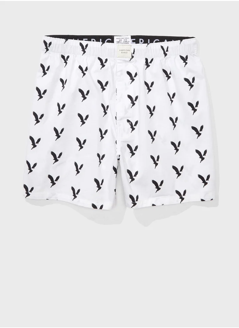 American Eagle Logo Band Printed Trunks