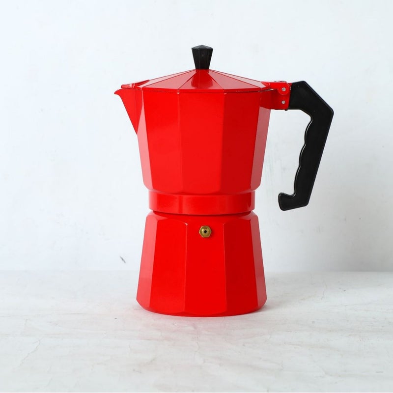Popular Italian-Style Aluminum Moka Pot Double-Valve Coffee Pot Moka Coffee Pot Coffee Octagonal Hand-Brew Pot European Style - Image 1