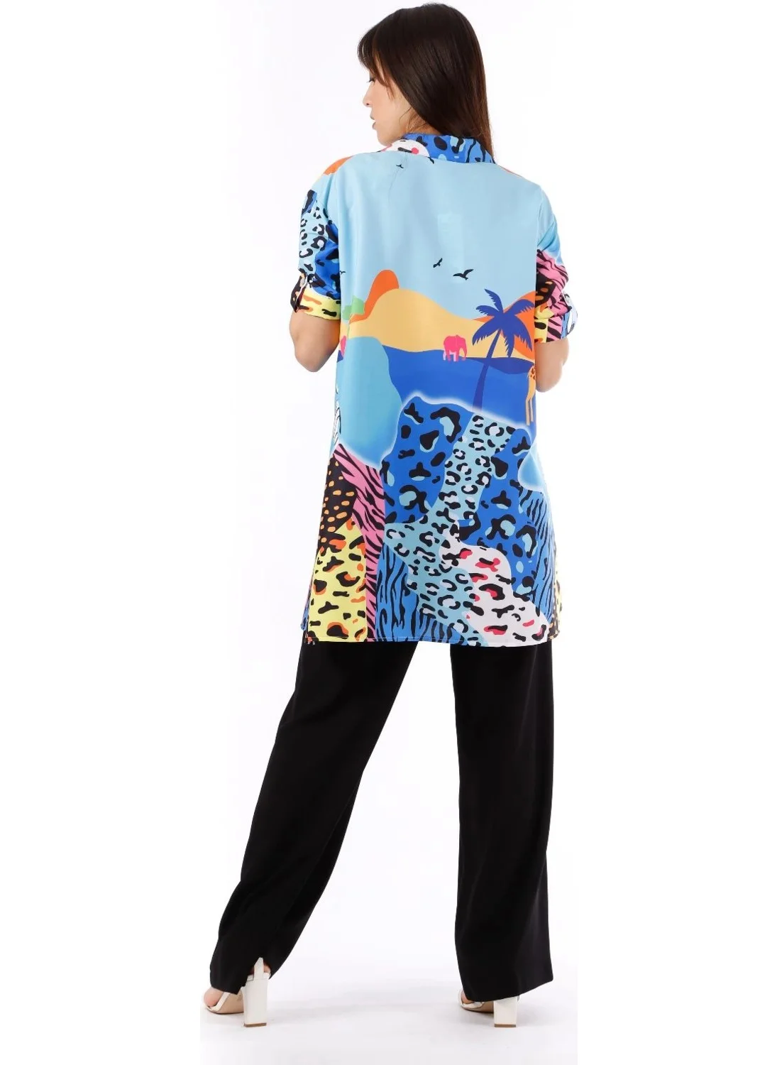 Modatalika Women's Colorful Patterned Tunic