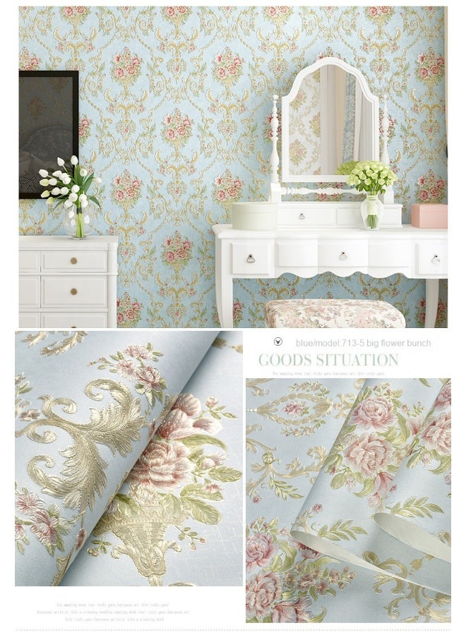 Anna 0.53*3m 3D Anti-Soil Bedroom Wall Mural Decoration Sticker - Image 2