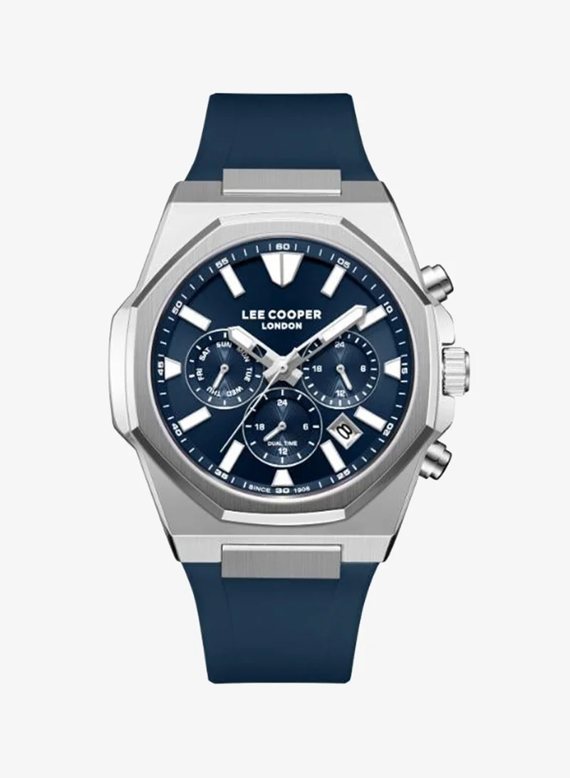 لي كوبر Men's Silicone Multi Function Watch LC08313.399 - 45,1X51,5 mm