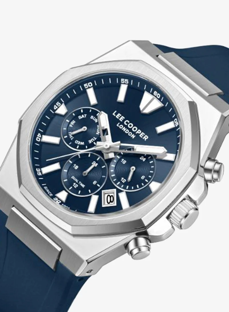 لي كوبر Men's Silicone Multi Function Watch LC08313.399 - 45,1X51,5 mm