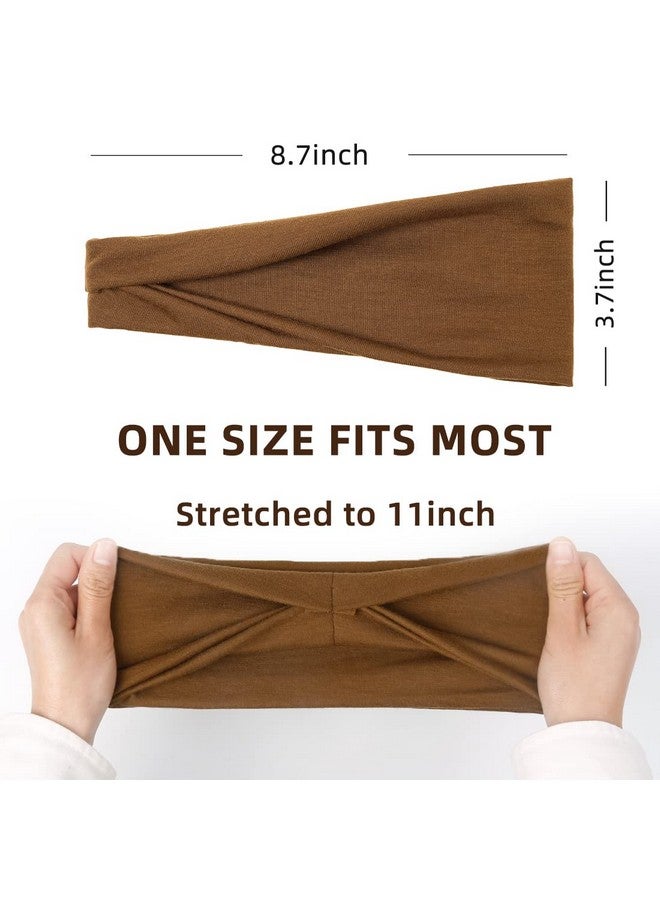 Huachi Workout Headbands For Women Wide Hair Headbands Yoga Sports Running Hair Bands Non Slip. Super Soft & Stretch Head Bands - Image 2
