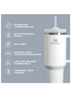 Stanley Stanley Quencher H2O Tumbler, 1.18 L Capacity, Insulated Mug with Handle and Straw, Leakproof, For Hot And Cold Beverage, Travel Mug  - Image 3
