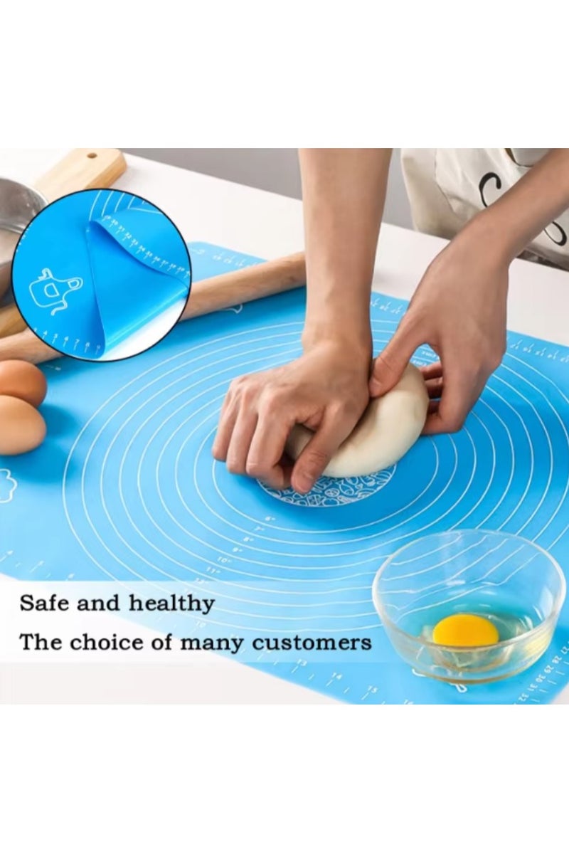 Extra Large Silicone Baking Mat (40 x 50 cm) – Non-Stick Pastry Mt with Measurements – Reusable & Heat Resistant – 100% Food Grade Silicone for Kneading, Rolling, and Baking  - Image 1