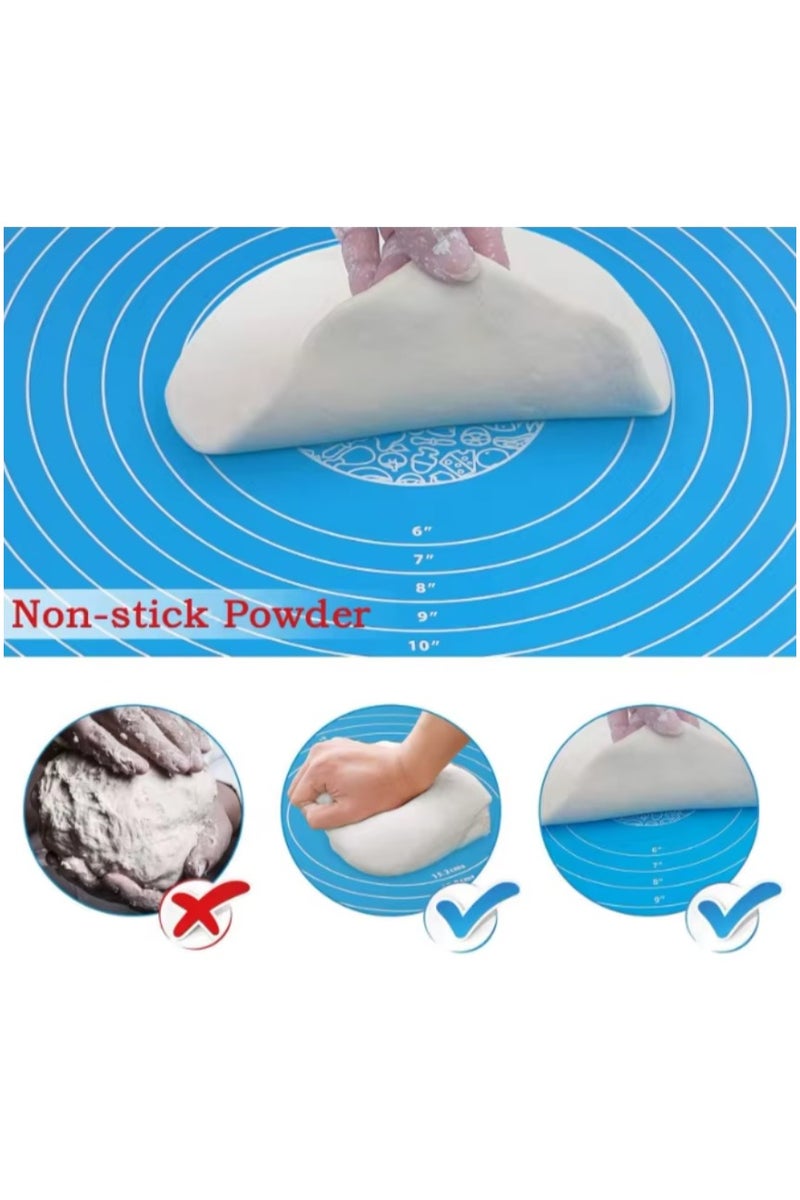 Extra Large Silicone Baking Mat (40 x 50 cm) – Non-Stick Pastry Mt with Measurements – Reusable & Heat Resistant – 100% Food Grade Silicone for Kneading, Rolling, and Baking  - Image 2