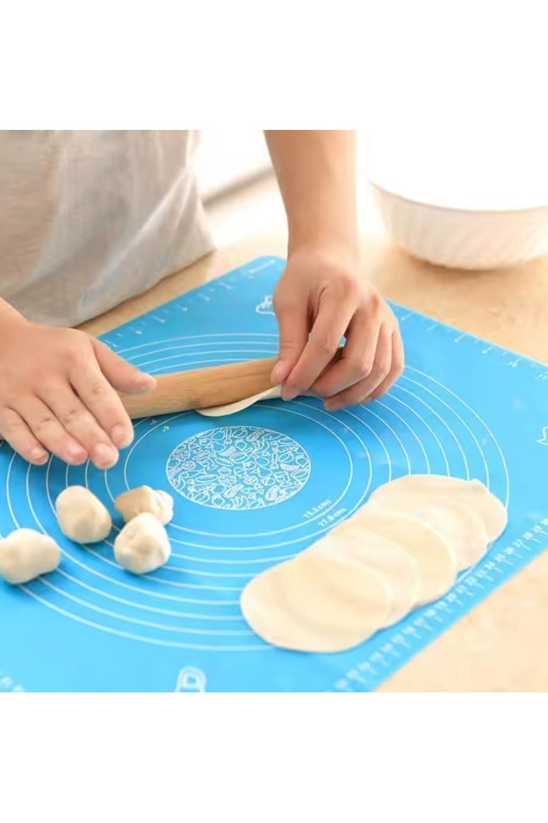 Extra Large Silicone Baking Mat (40 x 50 cm) – Non-Stick Pastry Mt with Measurements – Reusable & Heat Resistant – 100% Food Grade Silicone for Kneading, Rolling, and Baking  - Image 3