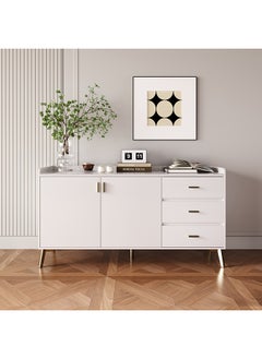 Shenal Small Sintered Stone 2-Door Sideboard with 3 Drawers 45 x 80 x 150 cm
