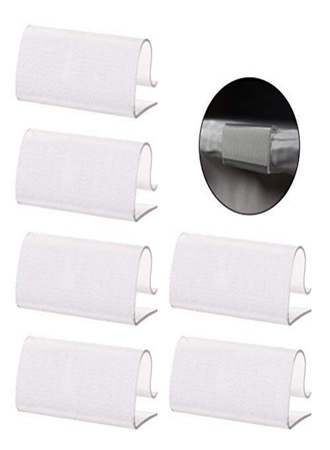 Odowalker 50Pcs Table Skirting Clips, Clear Plastic Table Skirt Clips with Hook Fastener Fits 3/4" to 1" Tables for Indoor Outdoor Events Wedding Meeting - Image 1