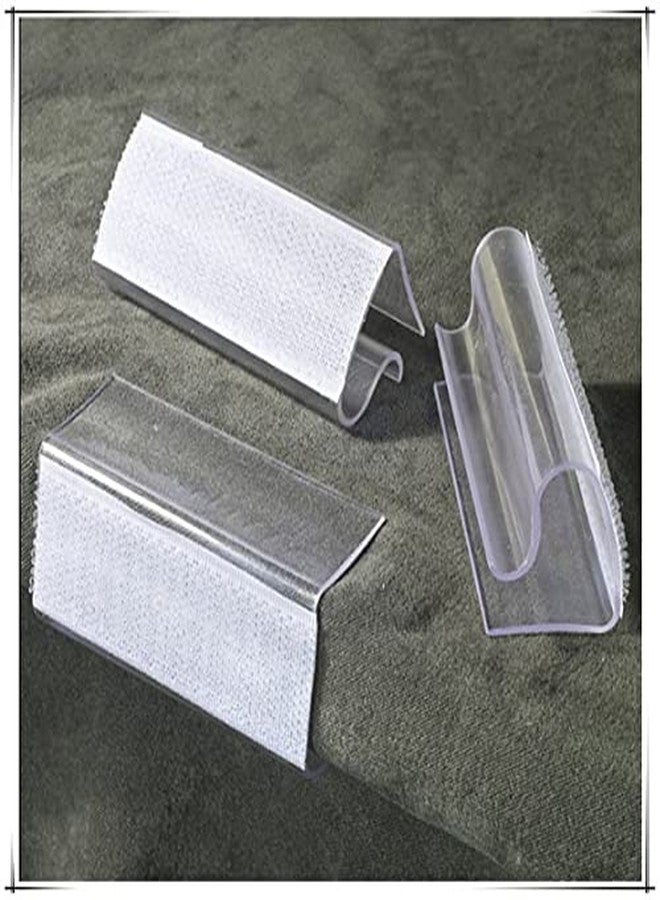 Odowalker 50Pcs Table Skirting Clips, Clear Plastic Table Skirt Clips with Hook Fastener Fits 3/4" to 1" Tables for Indoor Outdoor Events Wedding Meeting - Image 3
