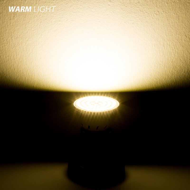 مصباح إي دي GU10 220 فولت، مصباح إضاءة مركزية، مصباح ذرة ذهبي، مصباح إي دي به 48 مصباحًا إي دي، مصباح إضاءة مركزية إي دي، إضاءة بيضاء دافئة - Image 5