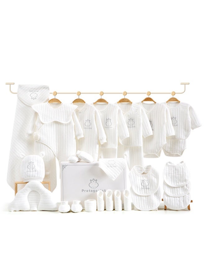 DOOKOO 28PCS Newborn Baby Gifts Set, Newborn Layette Gift Set, Baby Clothes Accessories Set for Boys and Girls, Premium Cotton, Perfect Gift Box with Beautifully Gift Box for Spring Summer Autumn Winter - Image 4