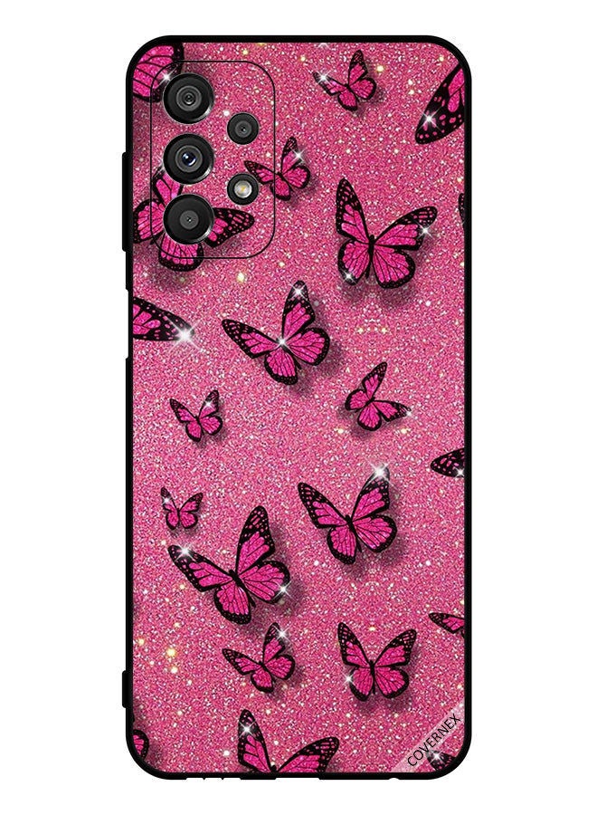 Covernex Protective Case Cover For Samsung Galaxy A73 5G Glitters & Butterflies - Image 1