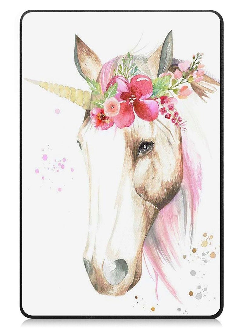 Theodor Protective Flip Case For Lenovo Tab M8 (4th Gen) - 2023 With Trifold Stand Auto Wake Sleep Shockproof Cover Horse - Image 1