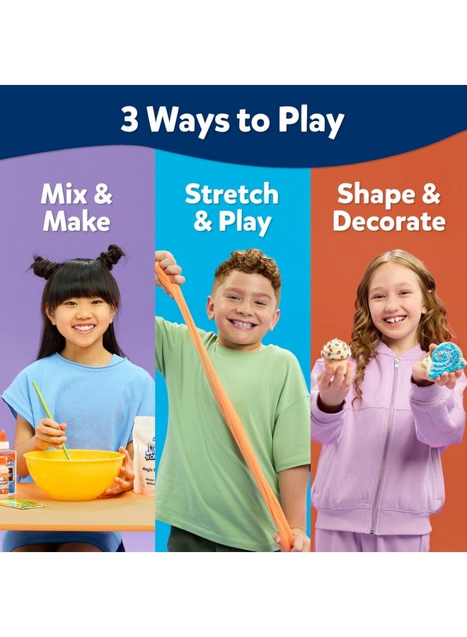ELMER'S طقم عجينة إلمر القابلة للتمدد 'إن كريت، 3 طرق للعب، طقم كشك الوجبات الخفيفة، 9 قطع - مثالي كهدية لحفلة عيد الميلاد، نشاط في الفصل الدراسي، حرفة للأطفال في الصيف - Image 3