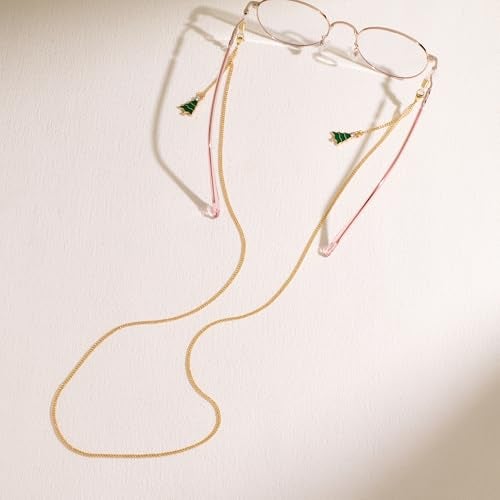 AllenCOCO Christmas Tree Glasses Chain, Glasses Strap For Women Sunglasses - 14K Gold Eyeglasses Chain, Eye Glasses Holders Around Neck - Image 4