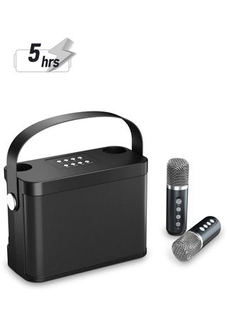 Bluetooth Speaker with 2 Wireless Microphones, Upgraded Pa Speaker System, Singing Machine with Echo and Vocal Cut, Support Tf, Aux-In, Suitable for Party, Conference, Wedding (Black) - pzsku/Z55CEB42CBBA6612FA3FFZ/45/1743924171/fba8be47-dd79-4d3d-b163-64b76af52fe2