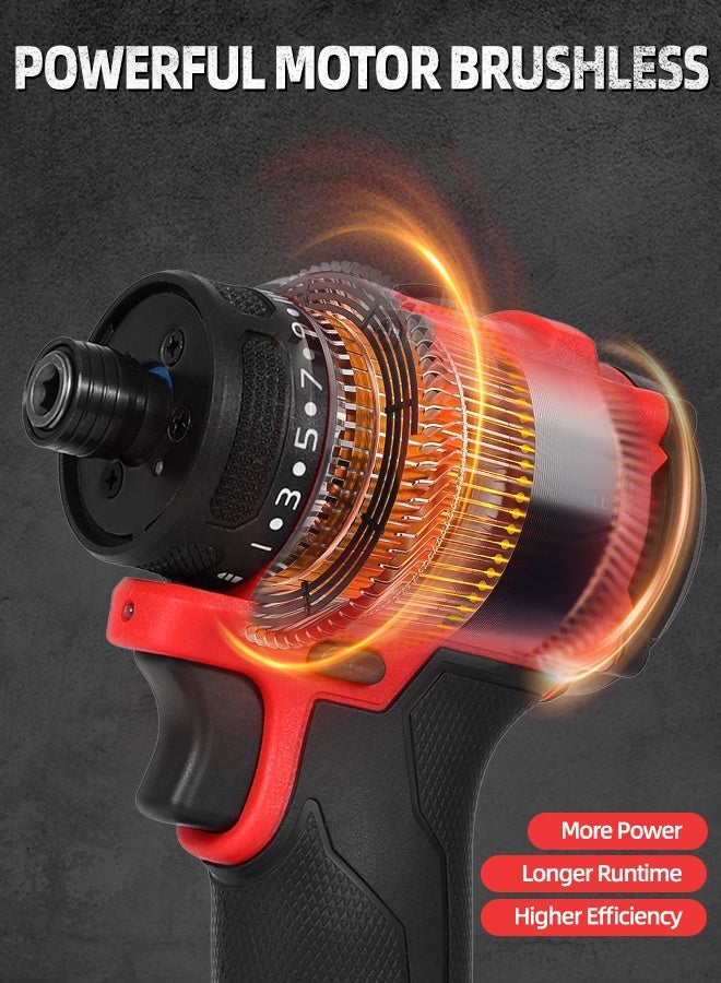 ALongDeng 21V Cordless Power Tools 3-Piece Impact Driver Angle Grinder Impact Wrench Includes 2 Batteries and Charger for Professional and DIY Projects - Image 5