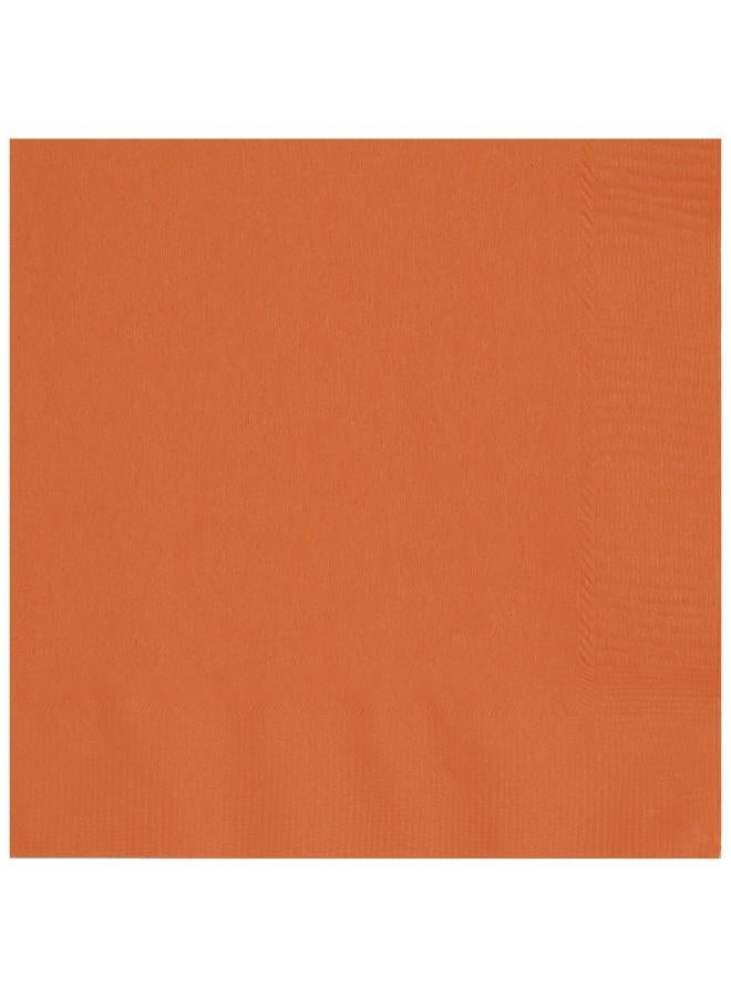 Unique Pumpkin Orange Beverage Napkins - Pack Of 20 - Image 1