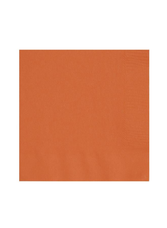 Unique Pumpkin Orange Beverage Napkins - Pack Of 20 - Image 2