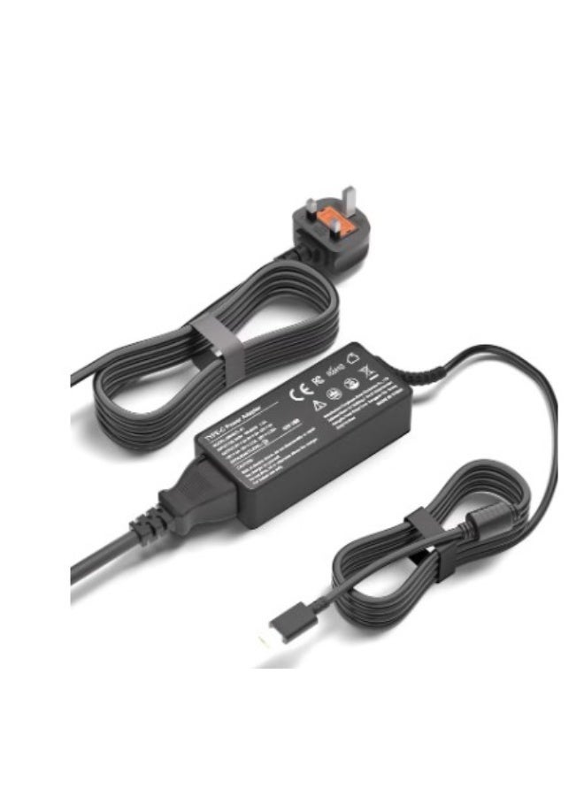 Terabyte 45W USB C laptop charger replacement for HP Chromebook Lenovo Yoga Thinkpad Acer Dell Latitude Asus Samsung Google Pixel Huawei Matebook and mor Type C Tablets & Phones - Image 1