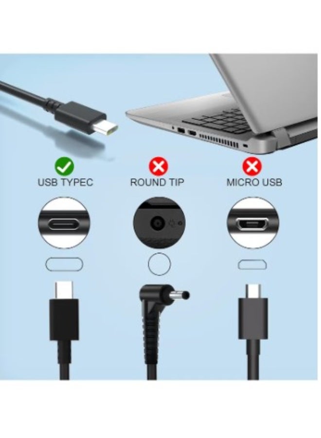 Terabyte 45W USB C laptop charger replacement for HP Chromebook Lenovo Yoga Thinkpad Acer Dell Latitude Asus Samsung Google Pixel Huawei Matebook and mor Type C Tablets & Phones - Image 3