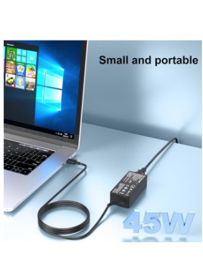 Terabyte 45W USB C laptop charger replacement for HP Chromebook Lenovo Yoga Thinkpad Acer Dell Latitude Asus Samsung Google Pixel Huawei Matebook and mor Type C Tablets & Phones - Image 4
