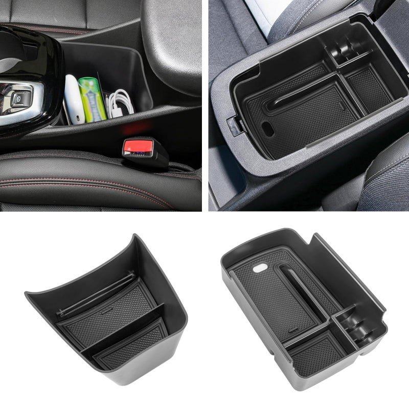 Neepiar Center Console Organizer Compatible with 2024 2025 2026 Chevy Trax Armrest Storage Box and Center Console Middle Storage Tray Insert Secondary Interior Accessories