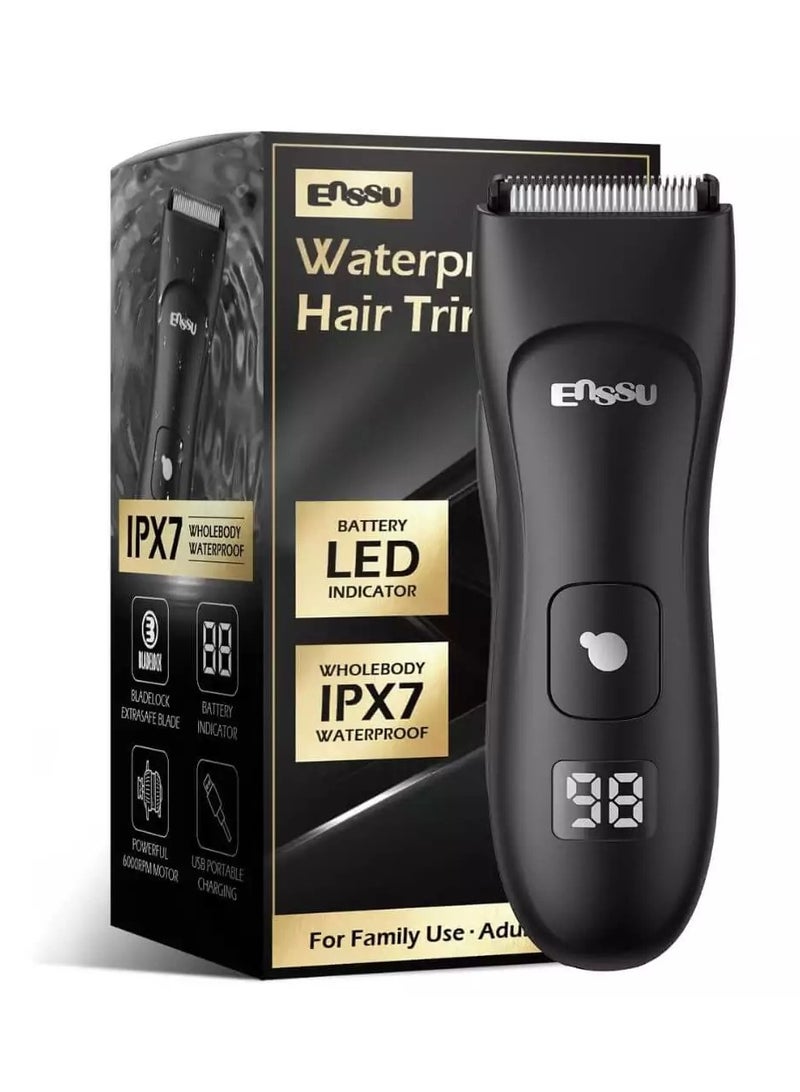 ENSSU Body Hair Trimmer for Men Waterproof Electric Groin & Beard Trimmer - Image 1