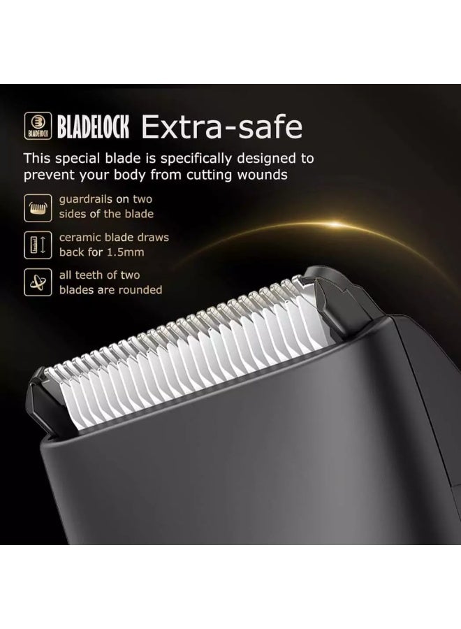 ENSSU Body Hair Trimmer for Men Waterproof Electric Groin & Beard Trimmer - Image 2