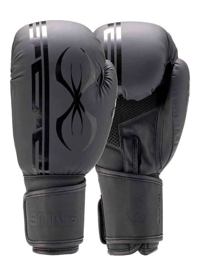 STING Boxing - Armaplus Boxing Gloves | for Competition & Training (16OZ, Black) - Image 1