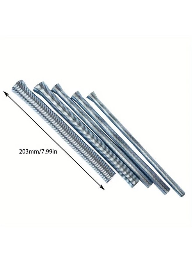 5 قطع مكيف الهواء مجموعة ثني أنابيب النحاس ستايل خارجي أنابيب الألومنيوم أداة ثني الأنابيب الزنبركية - Image 5