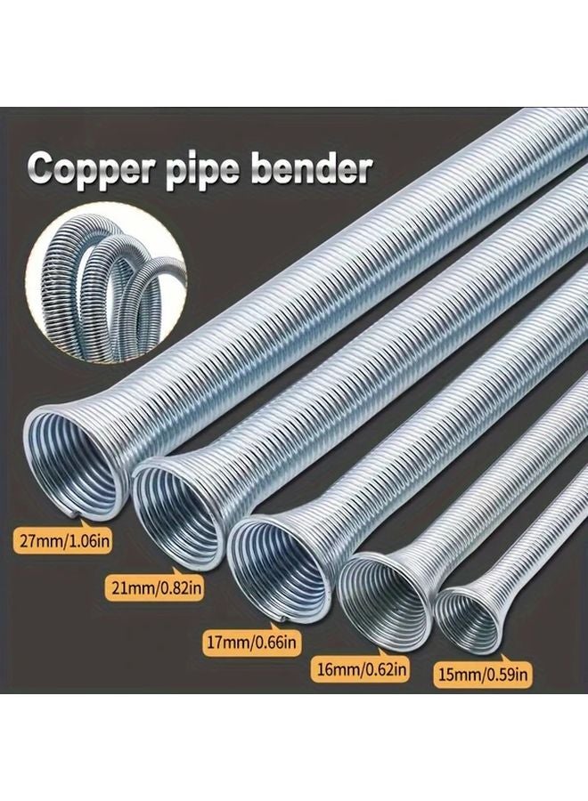 5 قطع مكيف الهواء مجموعة ثني أنابيب النحاس ستايل خارجي أنابيب الألومنيوم أداة ثني الأنابيب الزنبركية - Image 2