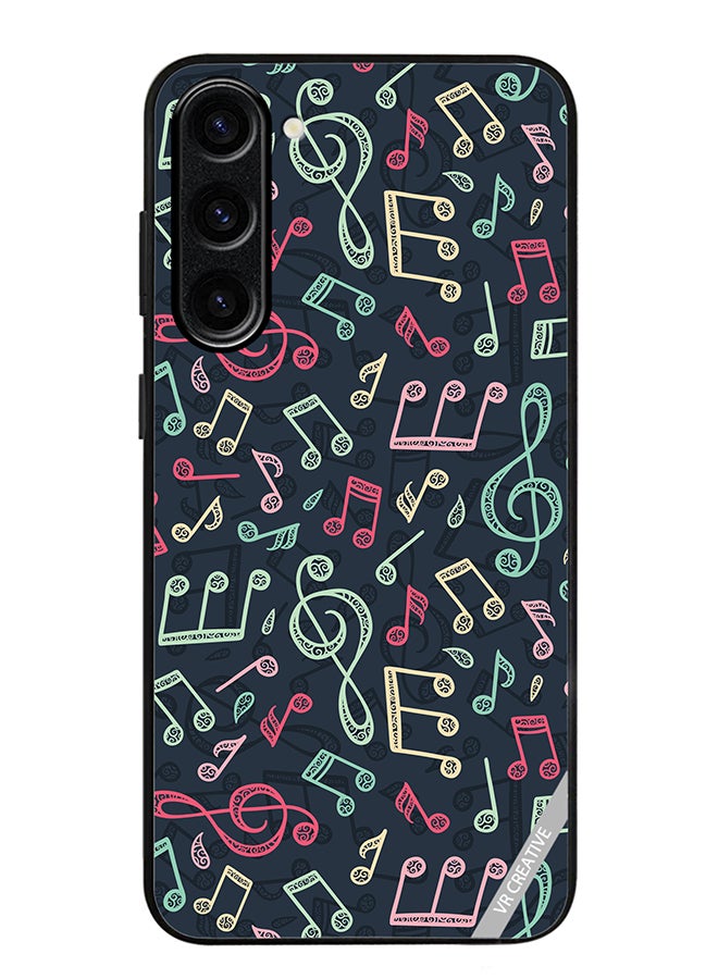 Protective Case Cover For Samsung Galaxy S24 Plus Music Pattern Design Multicolour
