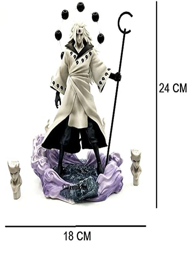 Trunkin Madara Uchiha Ten Tail Jinchuriki Badass Action Figure | PVC Multicolour Anime Figurine | Weeb Manga Collectible Model Toy Gift for Anime Fans | 24 Cms - Image 2