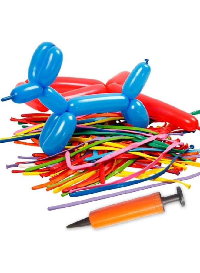 Assorted Balloons with Pump Included