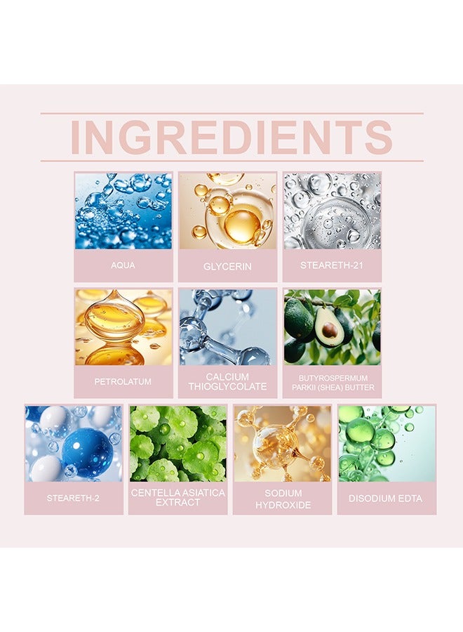 OceAura Hair Removal Cream，for Women:Intimate Area Bikini Line Depilatory for Face Legs Underarms - Gentle Formula for Home Travel Use with An Scraper 120G - Image 3