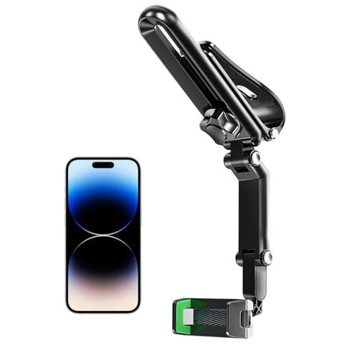 Gasedin Rotatable and Retractable Car Phone Holder - 1080 Multifunction Sun Visor Universal 360 Rotating Cell Phone Holder Mobile Mount for Vehicle Rear View Mirror - Image 1