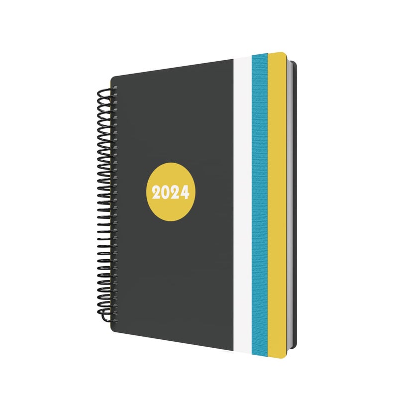 Collins Delta 2024 Diary A5 Day to a Page Diary (with Appointments) - Lifestyle Planner and Organiser for Office, Work, Personal and Home - January to December 2024 Diary - Daily - Yellow - FP51.45-24 - Image 5