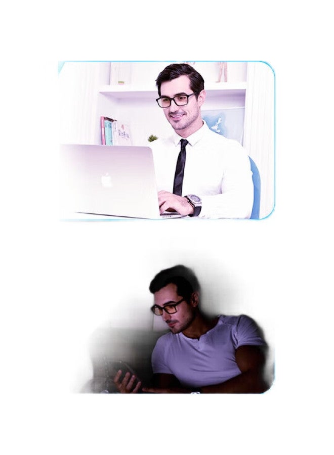 Blutech Anti-Radiation Blue Light Blocking Glasses【Leisure Black Frame 1903】95% Blue Light Protection - Image 1