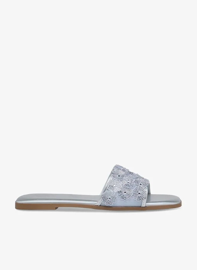 Flora Bella Women Embellished Slide Sandals