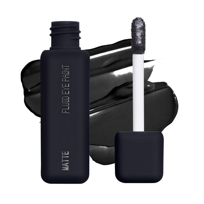 ABOUTFACE about-face Matte Fluid Eye Paint Art of Darkness â€“ High-Pigment Liquid Eyeshadow, Long-Lasting, No-Budge Matte Finish, Vegan & Cruelty-Free (Matte Black) - Image 1